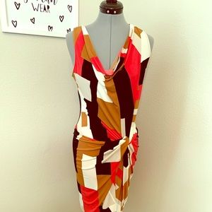NY&CO Abstract Color Block Dress